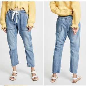 One Teaspoon Shabbies Drawstring Boyfriend Jeans, Medium, Lt Blue